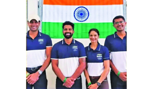 India finish fourth in dressage team event