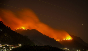 Indian Air Force uses Sukhna Lake Water to Douse massive Kasauli Forest fire