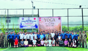 Indian Army, NEFTU students participate in yoga session