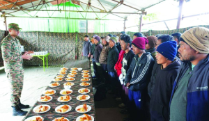 Indian Army honours porters on Labour Day at Lamang and Menchuka