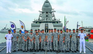 Indian naval ships conclude port call at Singapore’s naval base