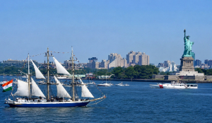 INS Sudarshini represents India at US International Naval review 250 in New York