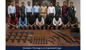 International arms syndicate busted; 9 arrested