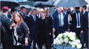 Israel’s president visits Bondi Beach massacre site, meets victims families