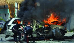 Israeli drone strikes hit highway south of Beirut, killing 8, including 2 children