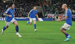 Italy beats Northern Ireland 2-0 in World Cup playoff semifinal