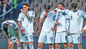 Italy out of World Cup again