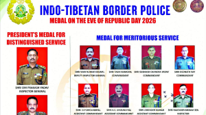ITBP officials Honoured on R-Day