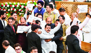 J&K Assembly adjourned amid uproar on first day