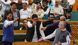 J&K Assembly witnesses ruckus over statehood resolution; BJP MLAs walk out
