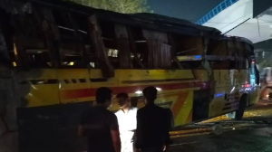 Jaipur bus overturns in Karol Bagh, two dead, 23 injured