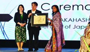 Japan honours Hyderabad-based Ikebanist Nirmala Agarwal for promoting India-Japan friendship