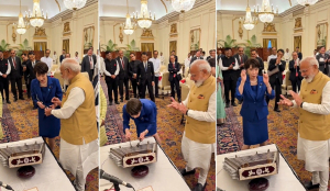 Japanese PM Sanae Takaichi plays santoor during India visit, wins hearts online