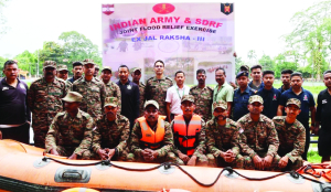 Joint Indian Army and SDRF Flood Relief Exercise at Jorhat