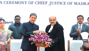 Justice SA Dharmadhikari sworn in as Madras HC Chief Justice