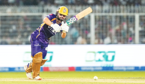 KKR end winless run with four-wicket win against RR