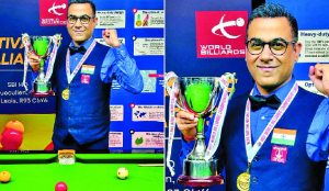 Kothari defeats Advani to retain world billiards title