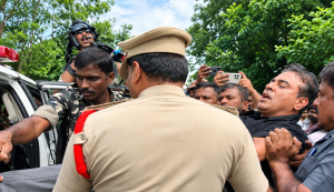 KTR detained after BRS black T-shirt protest outside Telangana Assembly