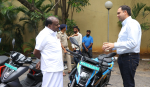 Kumaraswamy meets EV manufacturers in Bengaluru to boost India's electric two-wheeler ecosystem