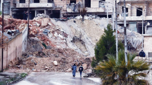 Kurdish neighbourhood rebuilds after clashes