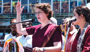 LDF delayed Wayanad housing project, claims Priyanka Gandhi