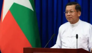 Leader of Myanmar's military-backed government arrives in Thailand seeking political legitimacy