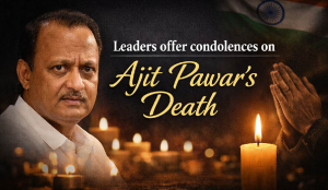 Leaders offer condolences on Ajit Pawar’s death
