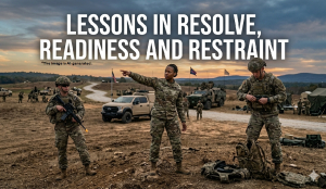 Lessons in resolve, readiness and restraint