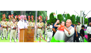 LG Sandhu hoists Tricolour at Lok Niwas on 80th Independence Day