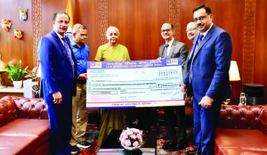 LIC hands over Rs 12,207.25 crore dividend cheque to Government