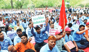 Loco pilots’ union holds mass protest, convention for adequate allowances, rest
