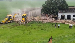 Madrassa demolished in UP over alleged govt land encroachment