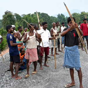Mahto faces angry protestors in village Nemra amidst reform campaign