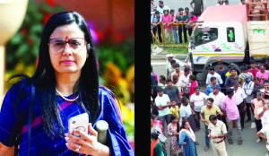 Mahua Moitra accuses BJP for alleged egg attack