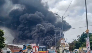 Major fire breaks out at tyre warehouse in Thane