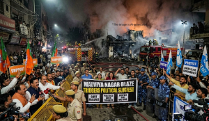 Malviya Nagar blaze triggers political slugfest