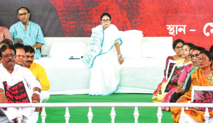 Mamata stages sit-in protest over voter roll deletions ahead of polls