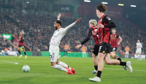 Manchester United draw 2-2 at Bournemouth