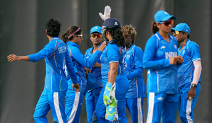 Mandhana, Ghosh power India to record 216/3 in women's cricket gold medal match