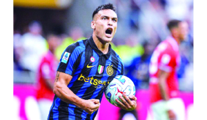Martinez leads Inter comeback over Napoli, Musiala returns for Bayern