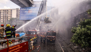 Massive blaze erupts at Ameerpet Shopping Complex in Hyderabad