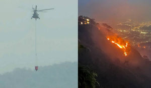 Massive Forest fire near Kasauli Air Force station brought under control after Aerial Operation