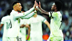 Mbappe, Vinicius lift Real Madrid out of a 4-game slump with a 2-1 win over Alaves