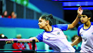 Medal assured for Abhinandh and Bhowmick at Asian Youth TT