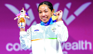 Mirabai completes hattrick of golds at CWG