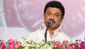 MK Stalin slams TVK government after Anitha Radhakrishnan's arrest