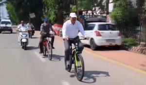 MP High Court judge cycles to court after PM Modi fuel saving appeal promotes eco friendly travel