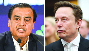 Musk steps up attack on Ambani