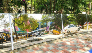 Mysuru installs mirror-like steel sheets to curb public urination