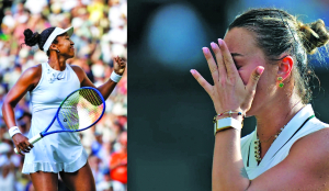 Naomi Osaka overpowers Aryna Sabalenka to reach the Wimbledon quarterfinals